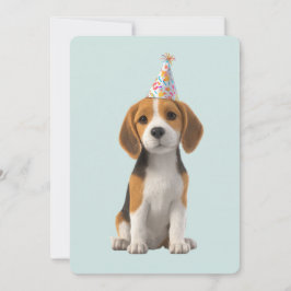 Invitación Fiesta de cumpleaños de Beagle