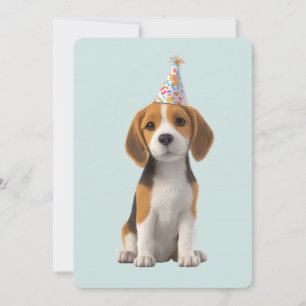Invitación Fiesta de cumpleaños de Beagle