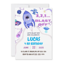 Fiesta de cumpleaños de Blast Off Outer Space