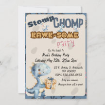 Fiesta de cumpleaños de Blue Dinosaur Rawr