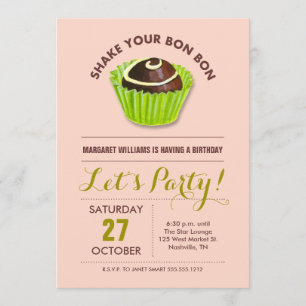 Invitación Fiesta de cumpleaños de Bon Bon