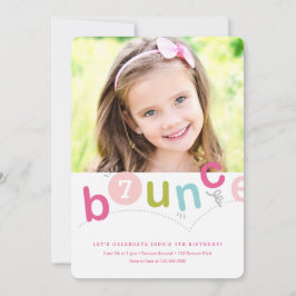 Invitación Fiesta de cumpleaños de Bounce Girls