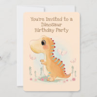 Fiesta de cumpleaños de Brown Baby Dinosaur
