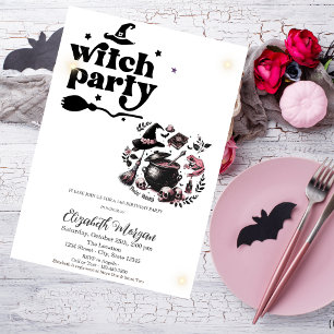 Invitación Fiesta de cumpleaños de bruja linda