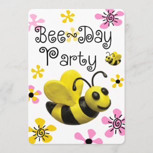 Invitación Fiesta de cumpleaños de Bumble Bee Bee