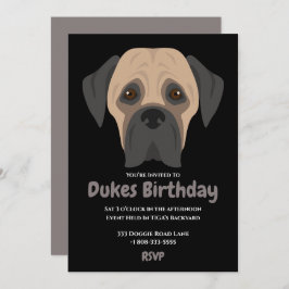 Invitación Fiesta de cumpleaños de cachorro lindo