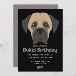 Invitación Fiesta de cumpleaños de cachorro lindo