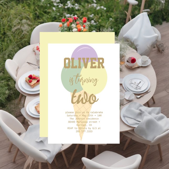 Invitación Fiesta de cumpleaños de caligrafía de Relieve meta (Subido por el creador)