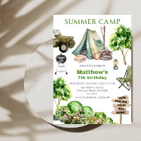 Fiesta de Cumpleaños de Campamento de Verano para