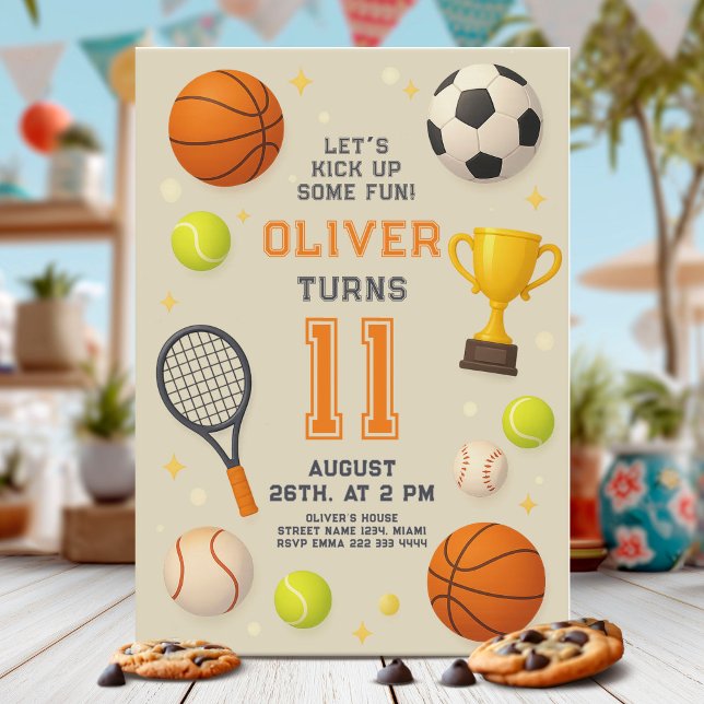 Invitación Fiesta de Cumpleaños de Campeón Deportivo (Subido por el creador)