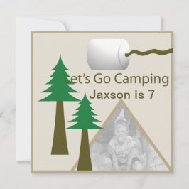 Invitación Fiesta de cumpleaños de Camping