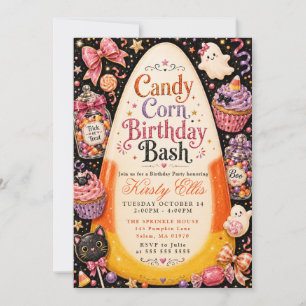Invitación Fiesta de Cumpleaños de Caramelo de Maíz