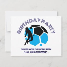Invitación Fiesta de cumpleaños de Chica de fútbol, regalo de