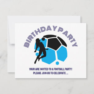 Invitación Fiesta de cumpleaños de Chica de fútbol, regalo de
