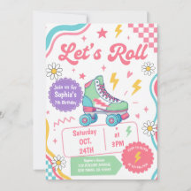 Fiesta de cumpleaños de chicas de patinaje sobre r