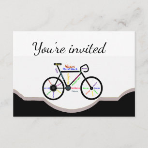 Invitación Fiesta de cumpleaños de ciclismo competitivo