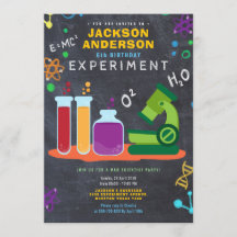 fiesta de cumpleaños de ciencia