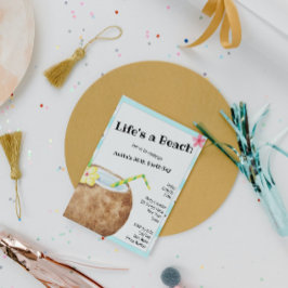 Invitación Fiesta de cumpleaños de cóctel de playa