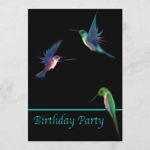 Invitación Fiesta de Cumpleaños de Colibríes