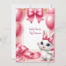 Fiesta de Cumpleaños de Conejito Rosa Tema Rosa 🐰
