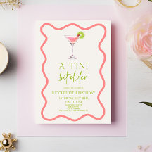 Fiesta de cumpleaños de Cosmo Martini rosado un po