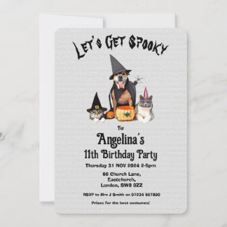 Invitación Fiesta de Cumpleaños de Costumbres Infantiles Pers