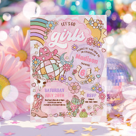 Invitación Fiesta de cumpleaños de Cowgirl Wild West Rodeo Di