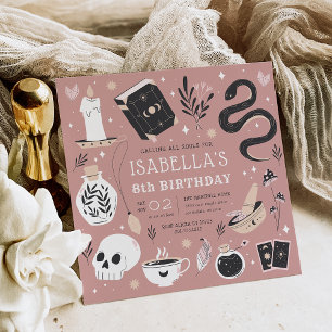 Invitación Fiesta de cumpleaños de crystal Fortune Teller