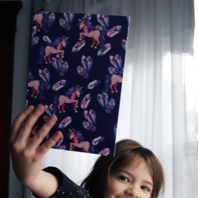 Invitación Fiesta de cumpleaños de Crystals de Unicornio (Subido por el creador)