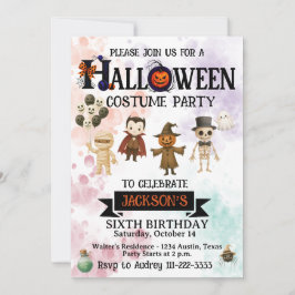Invitación Fiesta de cumpleaños de cualquier edad de Hallowee