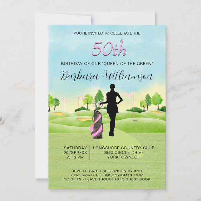 Invitación Fiesta de cumpleaños de cualquier edad, fiesta de  (Anverso)