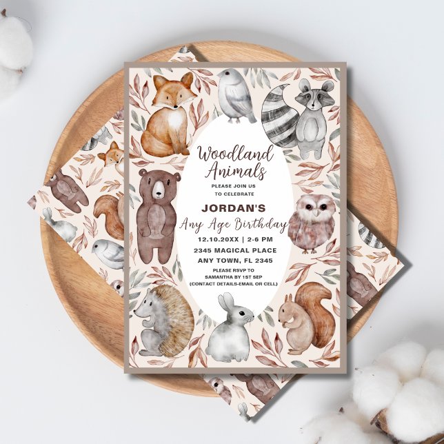 Invitación Fiesta de cumpleaños de cualquier edad para animal (Subido por el creador)