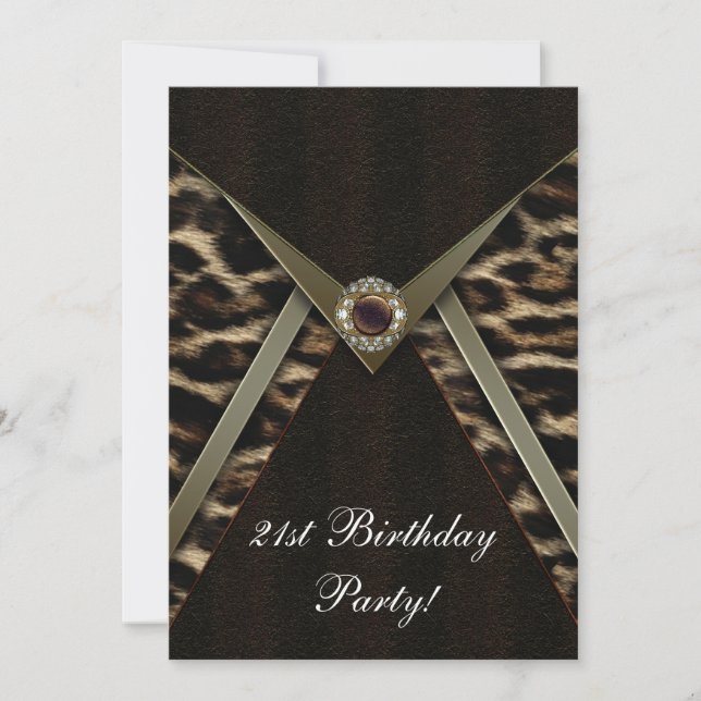 Invitación Fiesta de cumpleaños de cualquier número de mujere (Anverso)