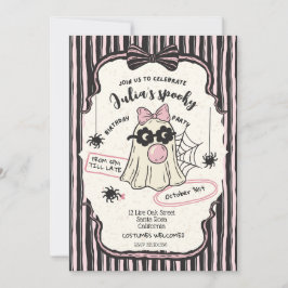 Invitación Fiesta de cumpleaños de Cute Costume Halloween