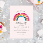 Invitación Fiesta de cumpleaños de Cute Sparkly Sequin Rainbo<br><div class="desc">Invitación a la fiesta de cumpleaños de Cute Sparkly Sequin Rainbow</div>