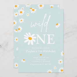 Invitación Fiesta de cumpleaños de Daisy Bohmian Wild One Fir