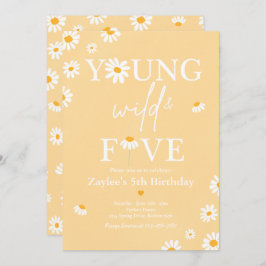Invitación Fiesta De Cumpleaños De Daisy Bohmian Young Wild Y