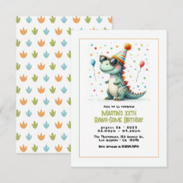 Invitación Fiesta de cumpleaños de Dinosaur