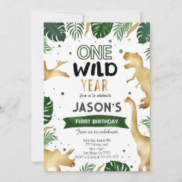 Invitación Fiesta de cumpleaños de Dinosaur