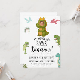 Invitación Fiesta de cumpleaños de Dinosaur