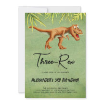 Fiesta de cumpleaños de Dinosaur T Rex