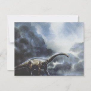 Invitación Fiesta de cumpleaños de dinosaurios vintage, Barap