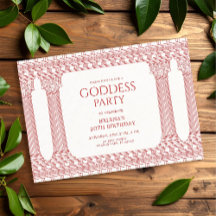 Fiesta de cumpleaños de diosa con templo rosa