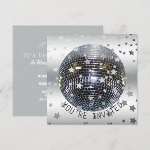 Invitación Fiesta de cumpleaños de Disco Dance   Fiesta Disco