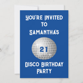 Invitación Fiesta de cumpleaños de disco de cualquier edad