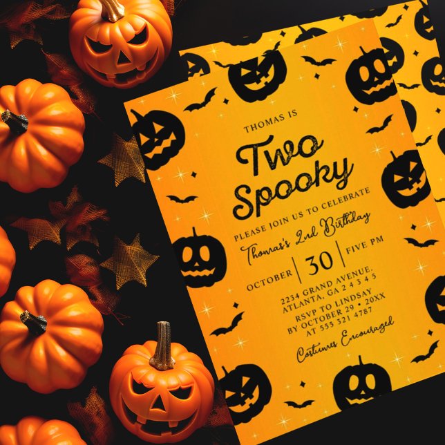 Invitación Fiesta de cumpleaños de dos fantasmas (Subido por el creador)