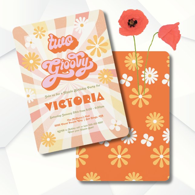 Invitación Fiesta de cumpleaños de dos mil gorrones retro Hip (Subido por el creador)