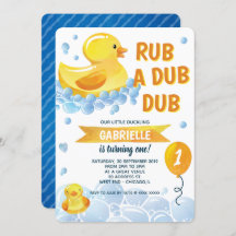 Fiesta de cumpleaños de Dub Dub Rubber Duck