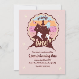 Invitación Fiesta de Cumpleaños de Fantasma de Halloween Spoo