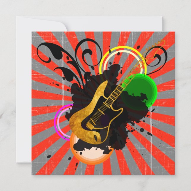 Invitación Fiesta de cumpleaños de Fiesta de la Fiesta de la  (Anverso)